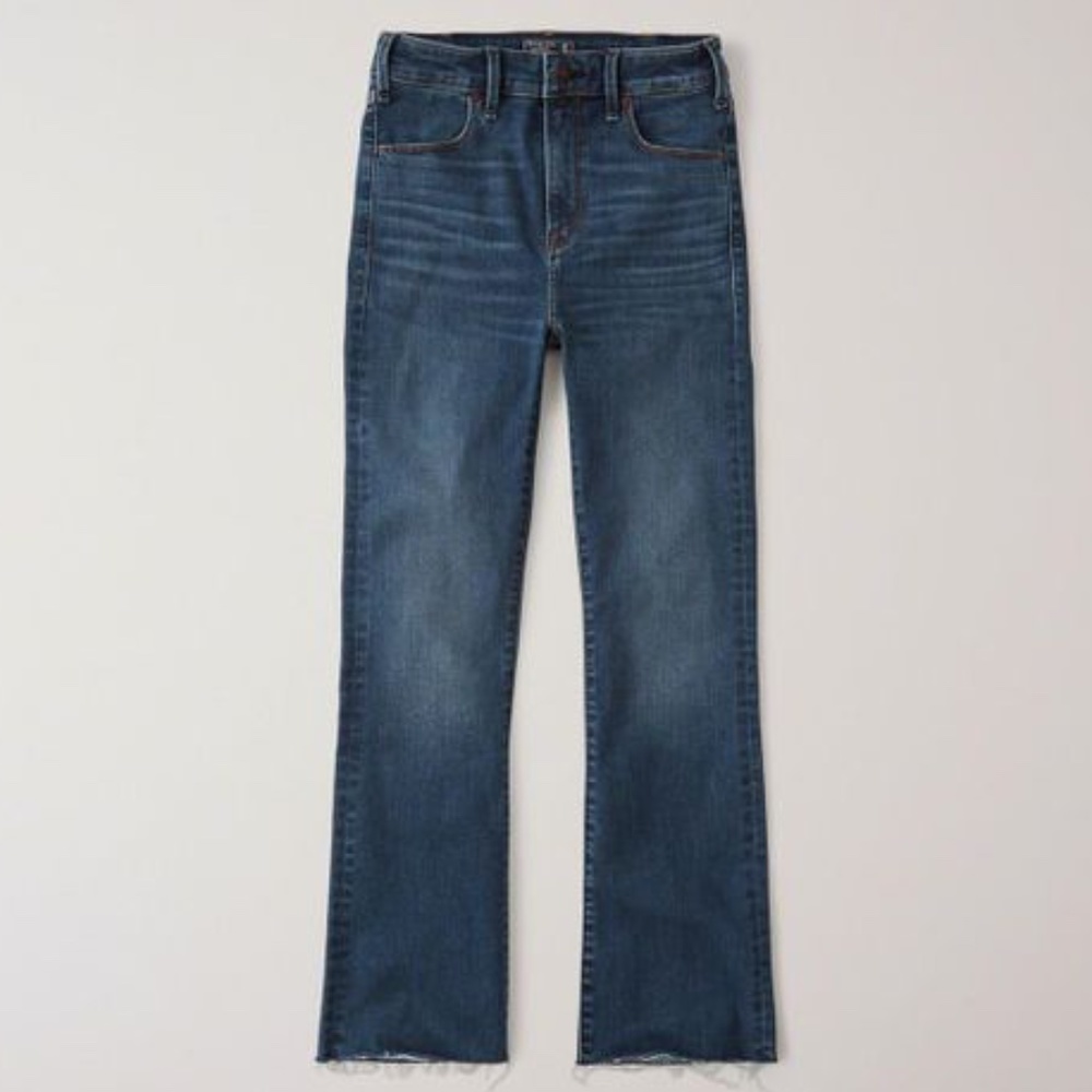 Abercrombie Simone High Rise Ankle Flair Jeans NWT